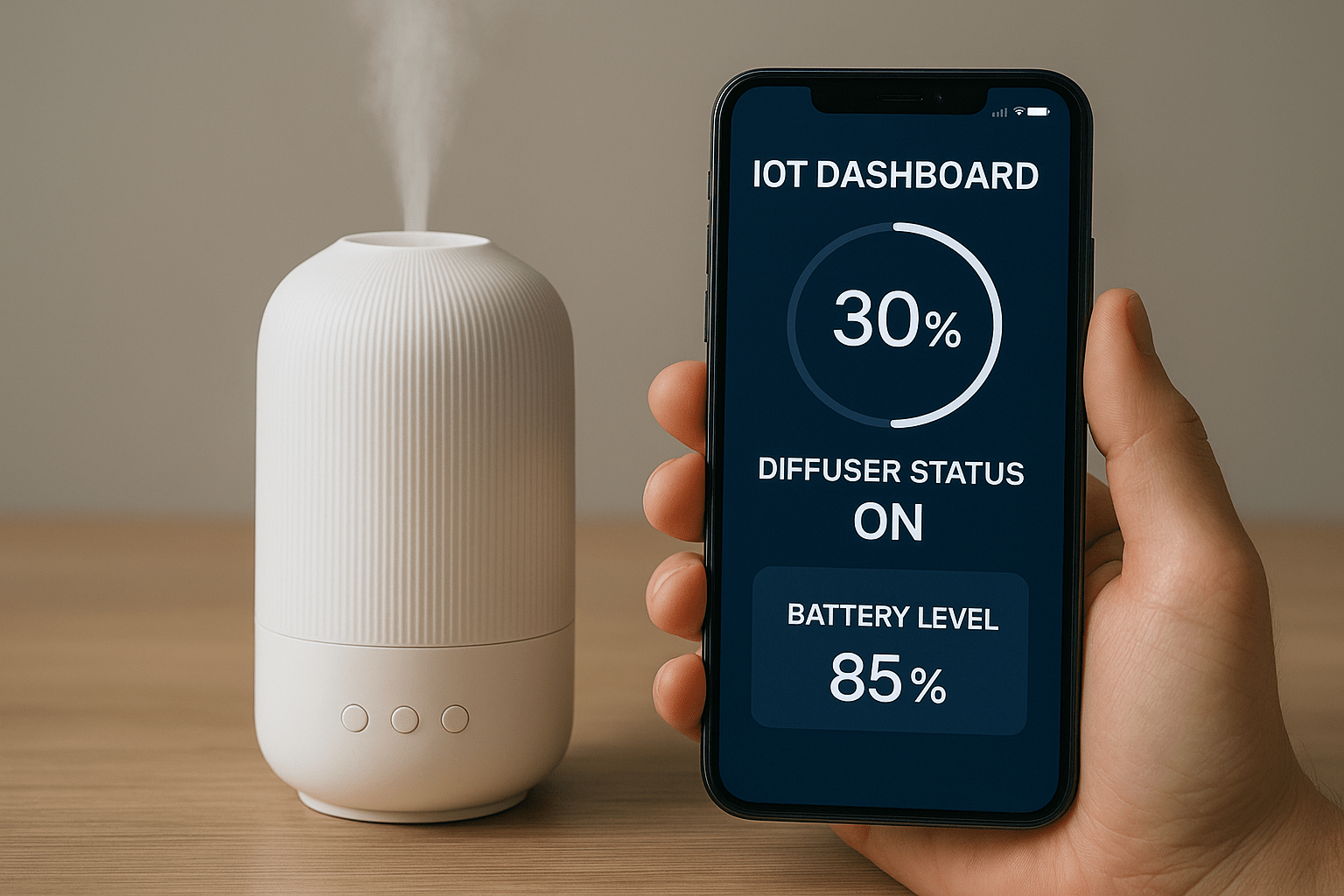 IoT-enabled smart air freshener with safety features