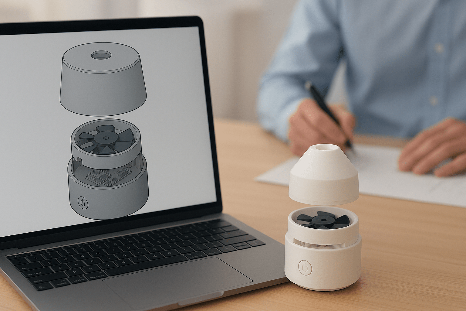 Reverse engineering and rapid prototyping for diffuser