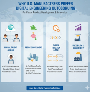 Why U.S. Manufacturers Prefer a Digital Engineering Outsourcing Company for Faster Product Development
