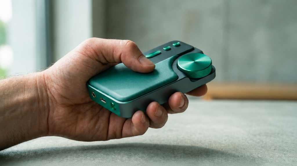 Industrial design of a handheld consumer electronic device.”