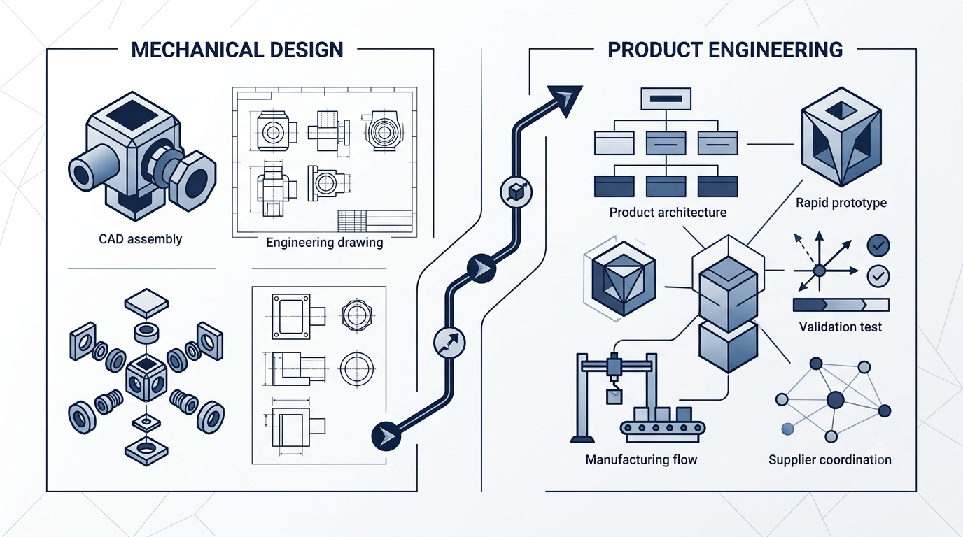  Mechanical Design vs. Product Engineering 