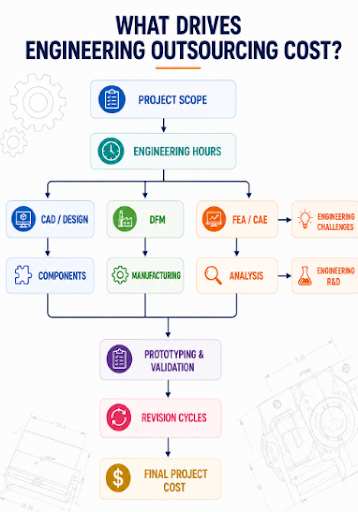 Understanding Mechanical Engineering Outsourcing Costs by Engagement Type
